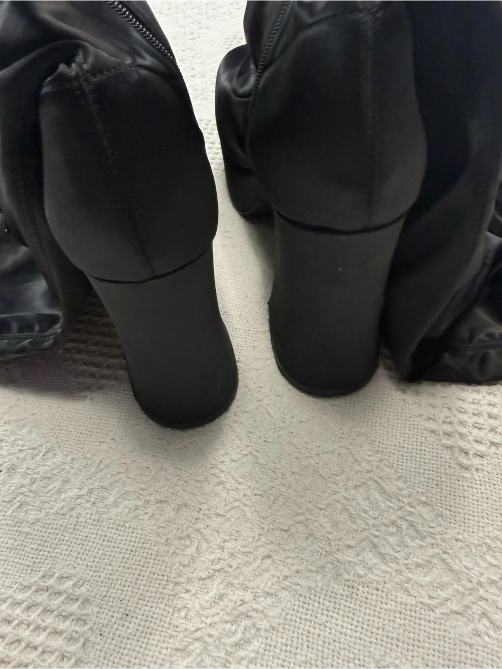 SHEIN Black Platform Mid Calf Boots (9)